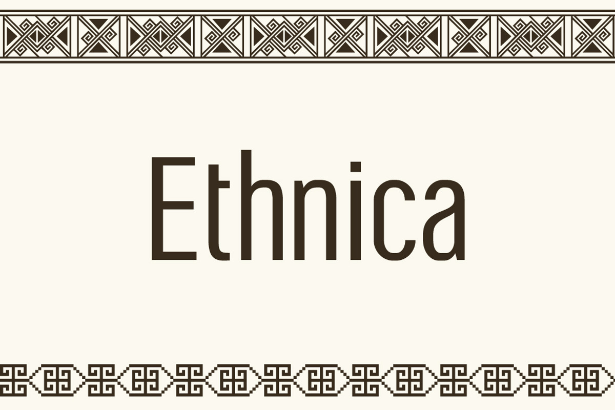 Symbol font Ethnica