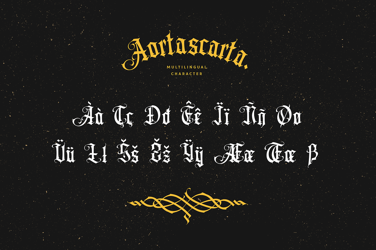 Aortascarta, a Blackletter Font by ilhamtaro (Photo 11 of 13)