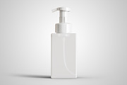 Soap Dispenser Square Bottle Mockup, a Packaging Mockup by Muhazdinata (Thumbnail 8 of 18)