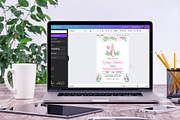 Baby Shower Pink Bunny Invitation, an Invitation Template by SvetaArtStore (Thumbnail 5 of 6)