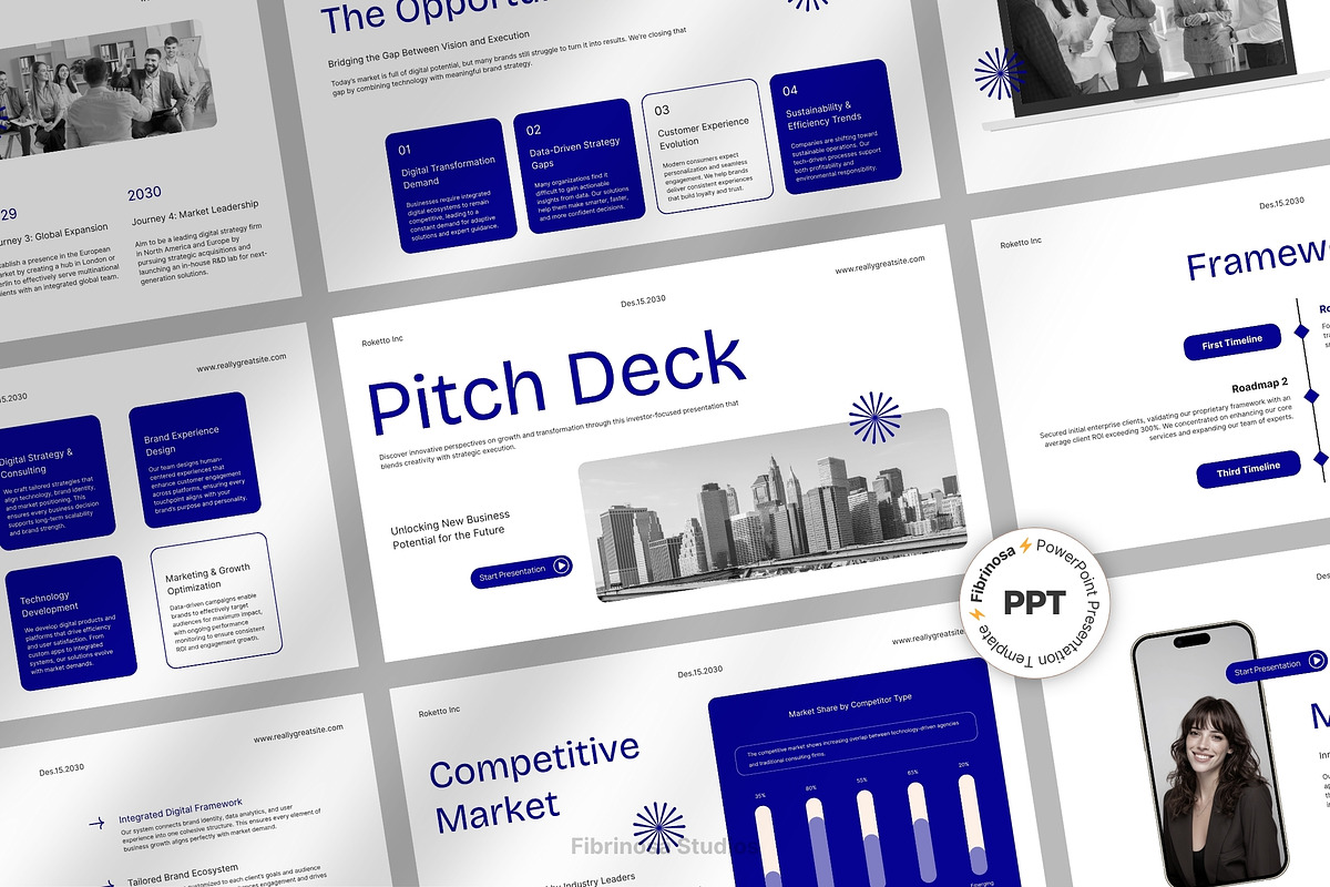 Modern Corporate Pitch Deck