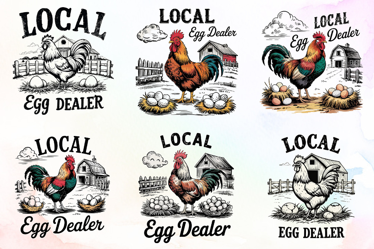 Funny Chicken Shirt Design Easter Pn, an Illustration by Sublimation Artist (Photo 1 of 9)