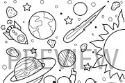 10 cute Astronaut illustrations, a Decorative Illustration by Somjai King (Thumbnail 10 of 11)