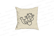 Cute Kawaii Cow Mermaid Character, an Animal Illustration by Palau (Thumbnail 5 of 12)