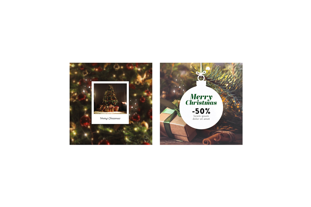 Christmas Social Media Templates, a Design Template by McLittle Stock (Photo 4 of 4)
