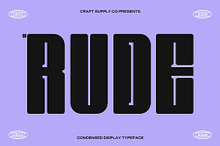 Rude – Condensed Font