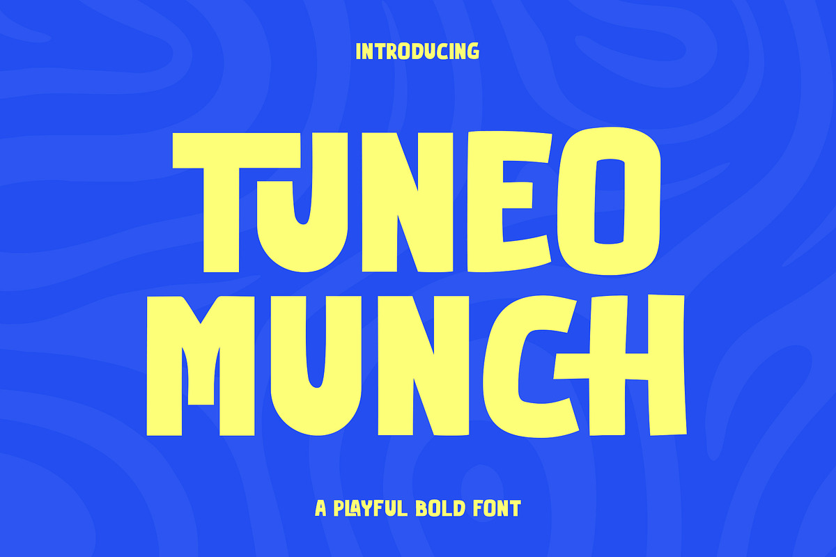 Tuneo Munch – Playful Bold Font, a Sans Serif Font by Youthlabs Studio (Photo 1 of 12)
