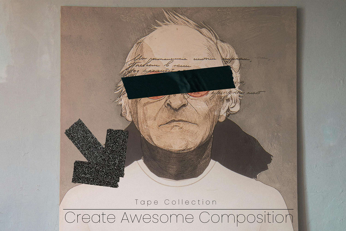 43 Tape PNG Overlays, a Texture Graphic by 3Motional (Photo 3 of 10)