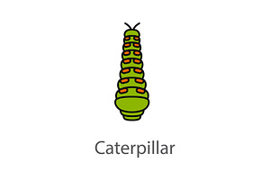 Caterpillar Color Icon