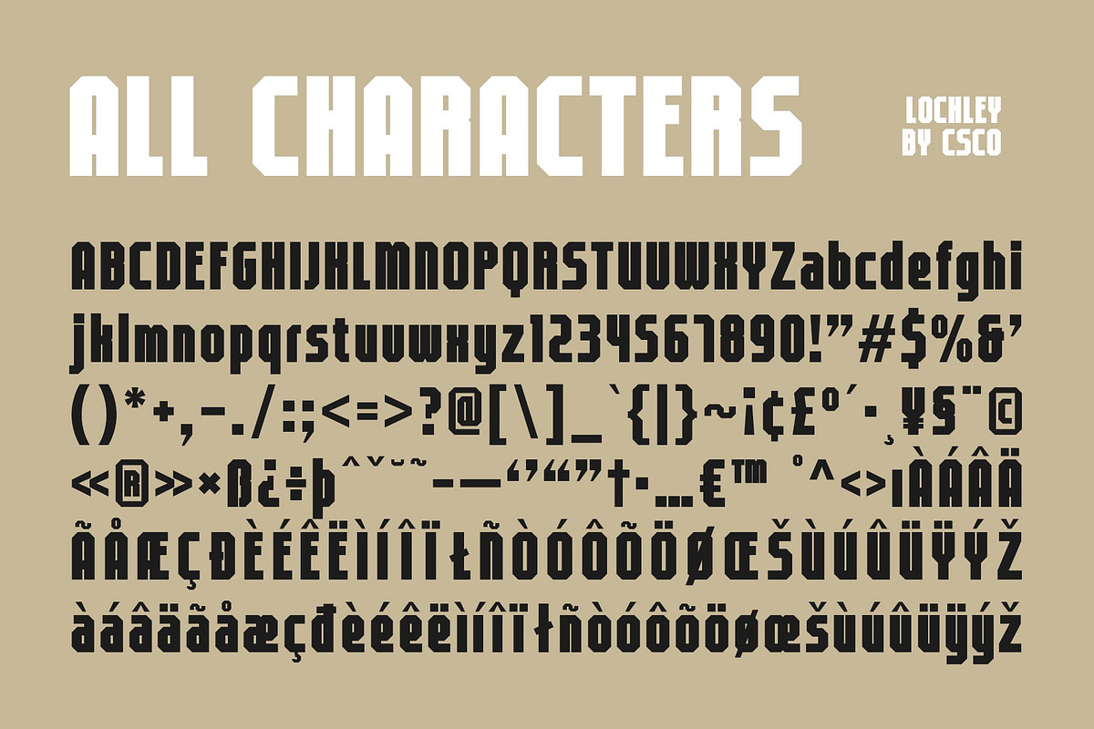 Lochley – Condensed Font, a Sans Serif Font by Craft Supply Co. (Photo 8 of 8)