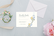Floral Wedding Invitation Set, an Invitation Template by TemplateCastleStore (Thumbnail 8 of 8)