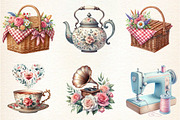 Retro Mother's Day Clipart, an Illustration by DreamArtGraphic (Thumbnail 4 of 4)