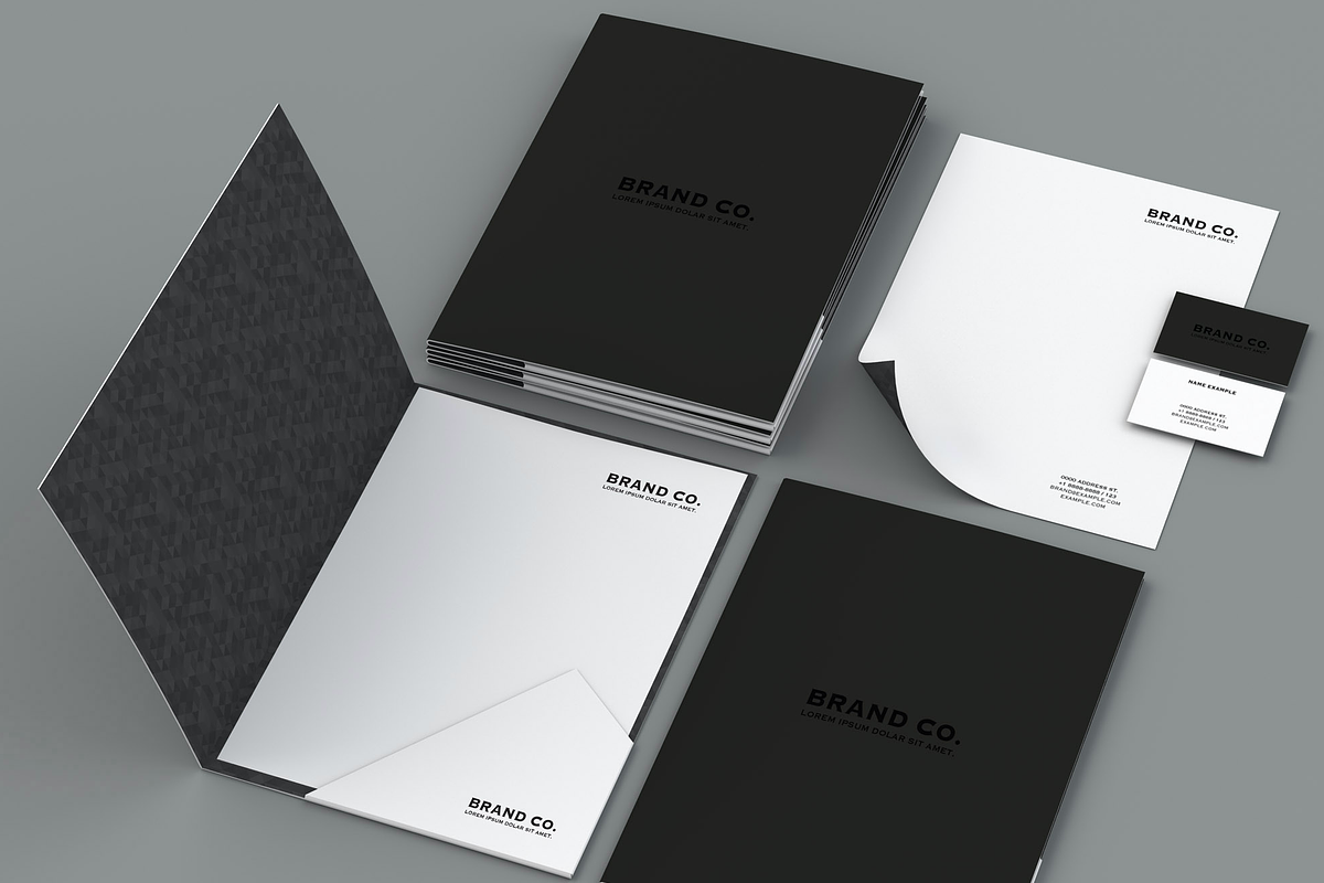 Stationery / Branding Mock-Up, a Stationery Template by LESZ Design (Photo 2 of 3)