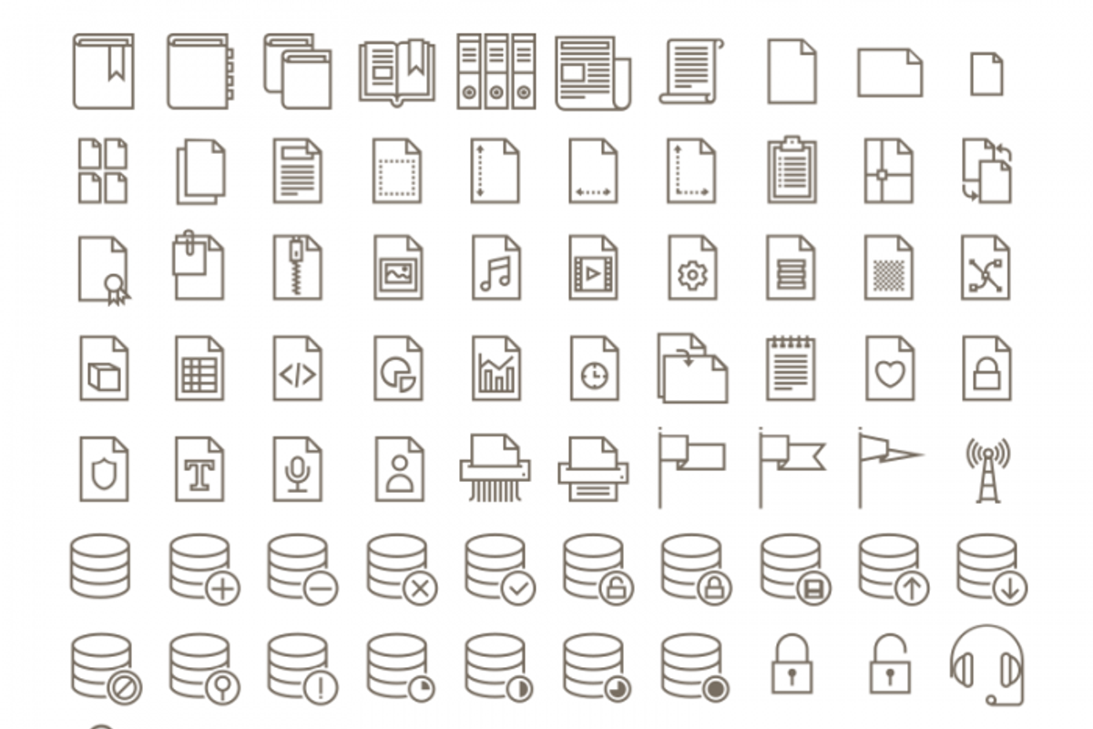 600+ Stroke Vector Icons, an Outline Icon by Imagine Design (Photo 8 of 8)