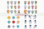 Charming animals in astronaut suits, an Object Graphic by Sofia's Fashion (Thumbnail 2 of 3)