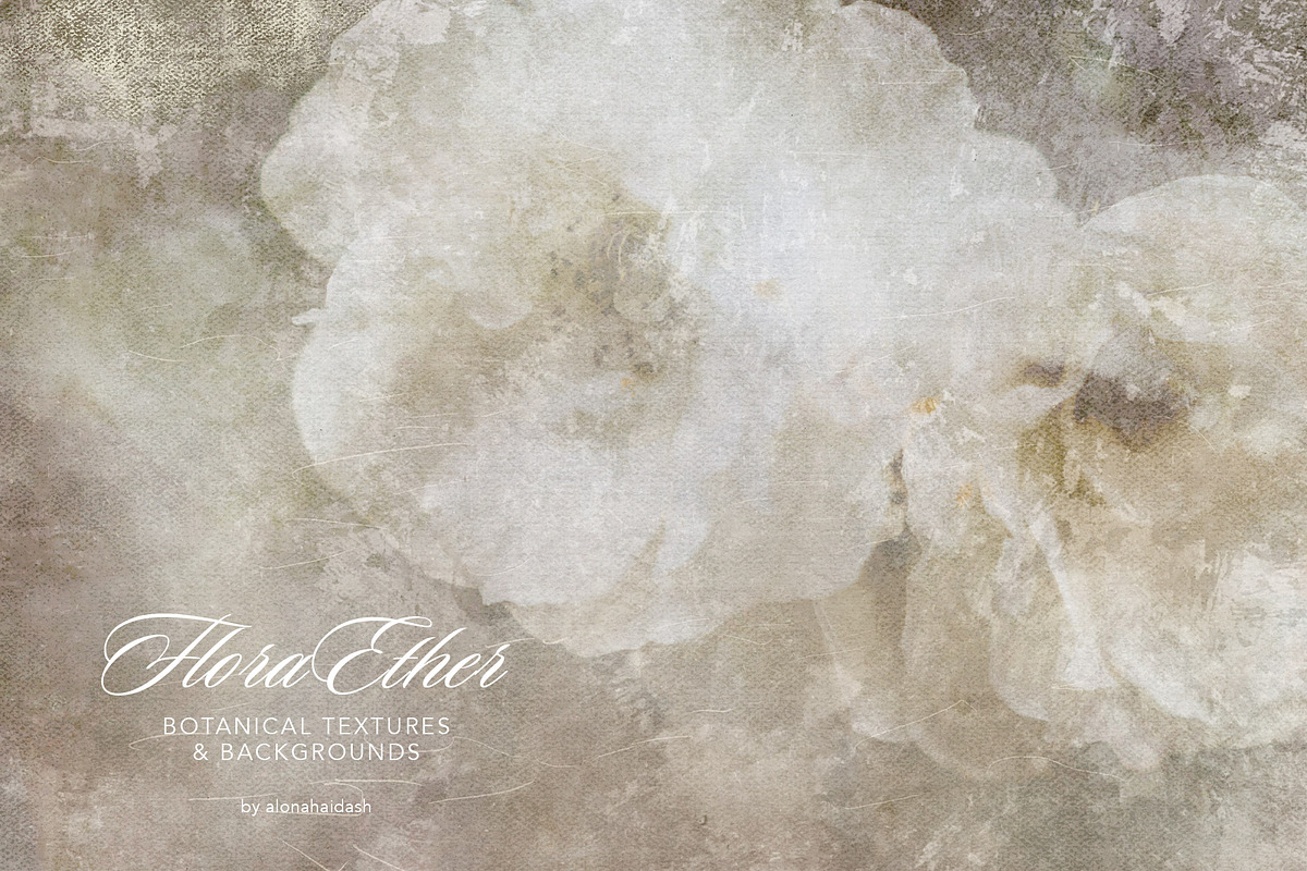 Flora Ether Botanical Backgrounds, a Background Graphic by alonahaidash (Photo 1 of 16)
