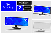 TV Mockup, a Product Mockup by Bartama Graphic (Thumbnail 1 of 3)