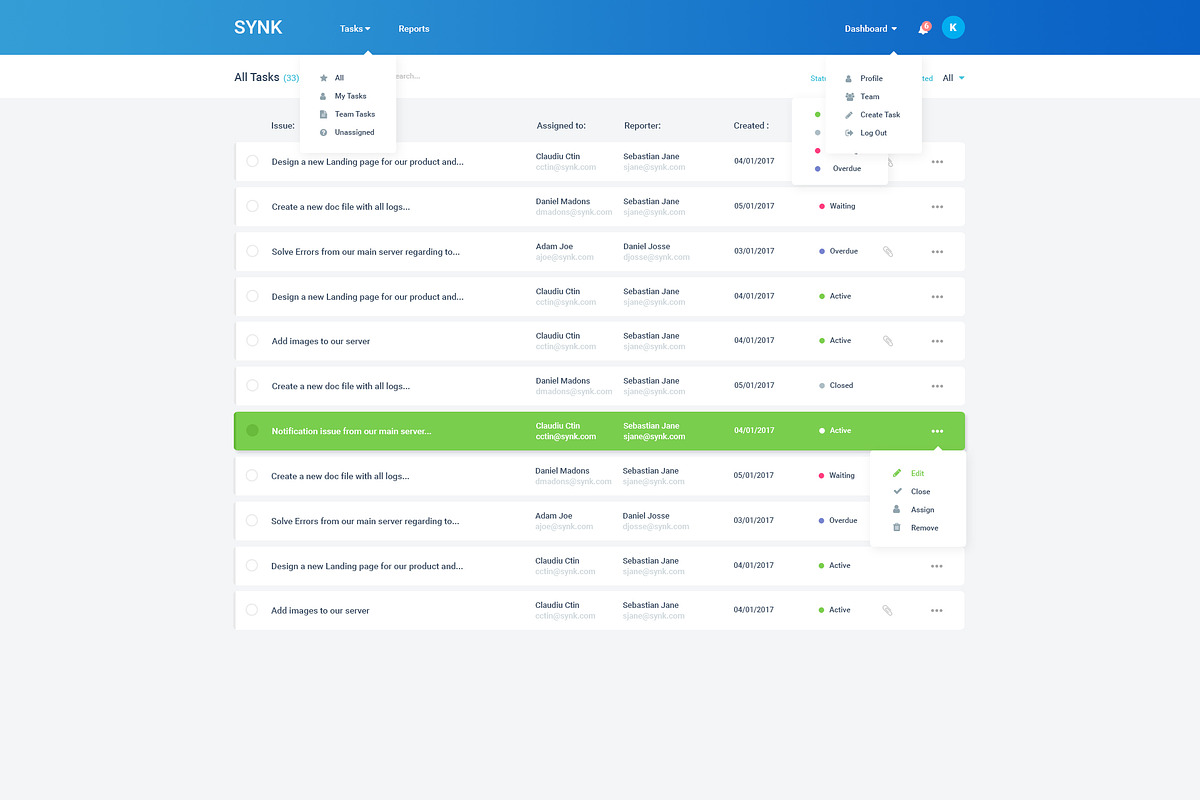 Task Management UI Kit, an UI Kit Template by KonnstantinC Resources
