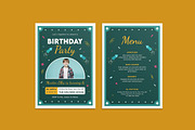 Cherry Birthday Invitation Template, an Invitation Template by iDoodle Studio (Thumbnail 1 of 4)