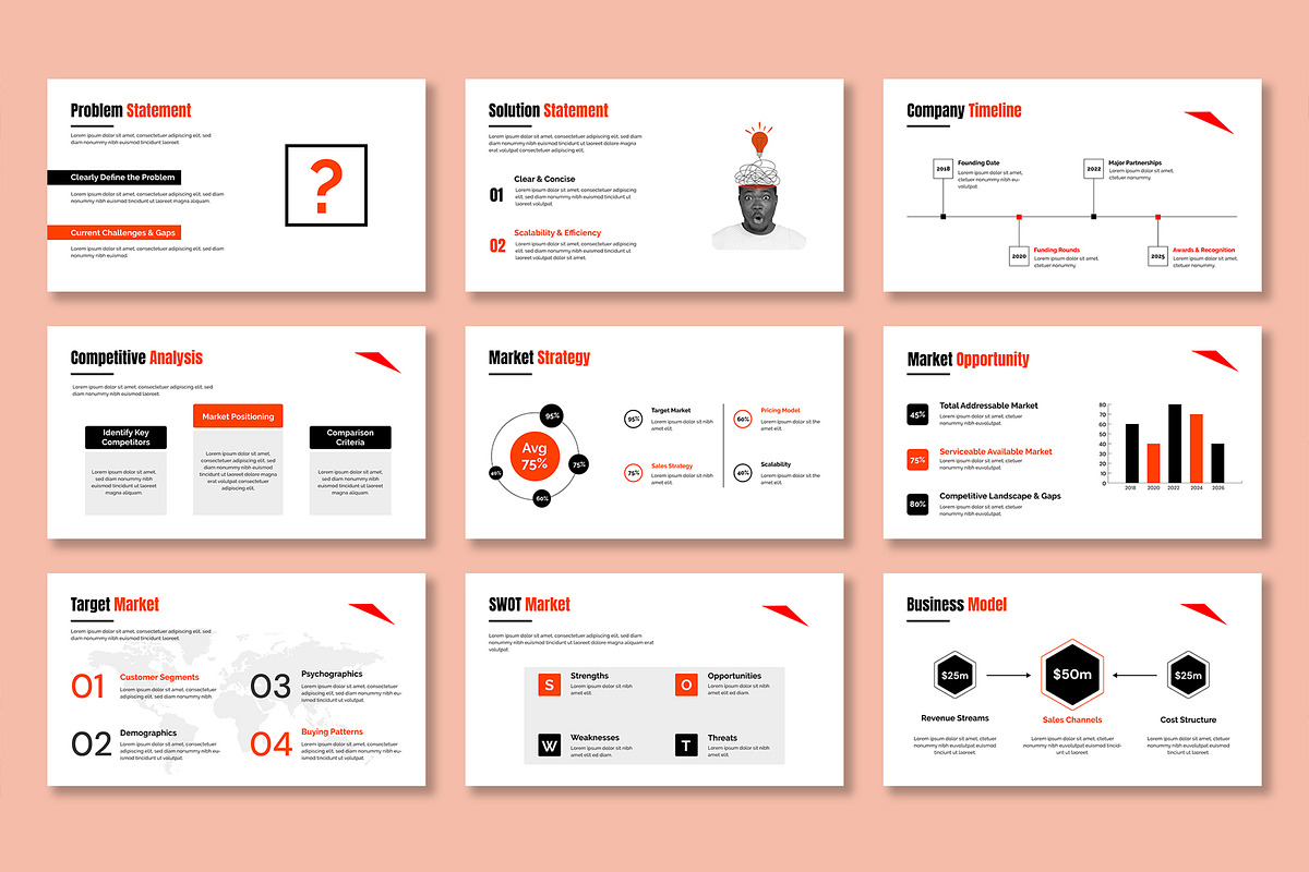 Business Pitch Deck Presentation, a Presentation Template by Mighty-Slide (Photo 3 of 4)