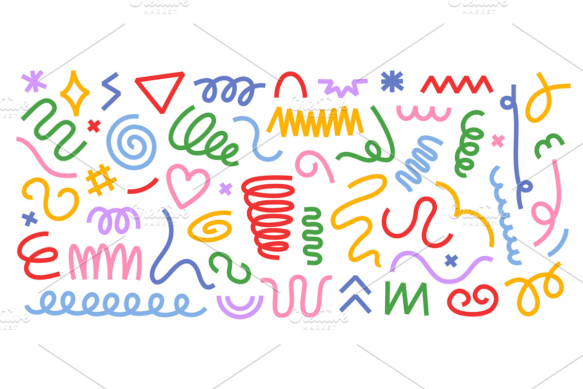 Abstract scribble stripe doodle, an Illustration by winwin.art
