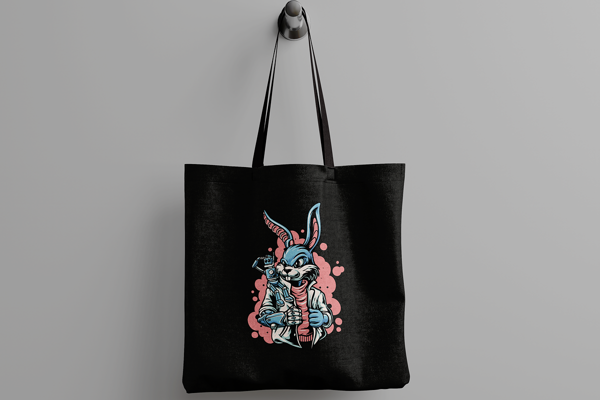 Robot-Helper Bunny, an Object Illustration by nomlimo.com (Photo 2 of 3)