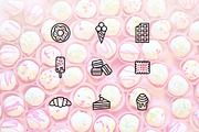 Sweets line icons, an Outline Icon by Lyolya Profitrolya (Thumbnail 2 of 2)