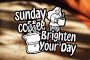 Sunday Coffee Playful Cafe Font, a Sans Serif Font by Letterhend Studio (Thumbnail 9 of 10)