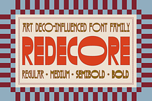 Redecore – Art Deco Font Family