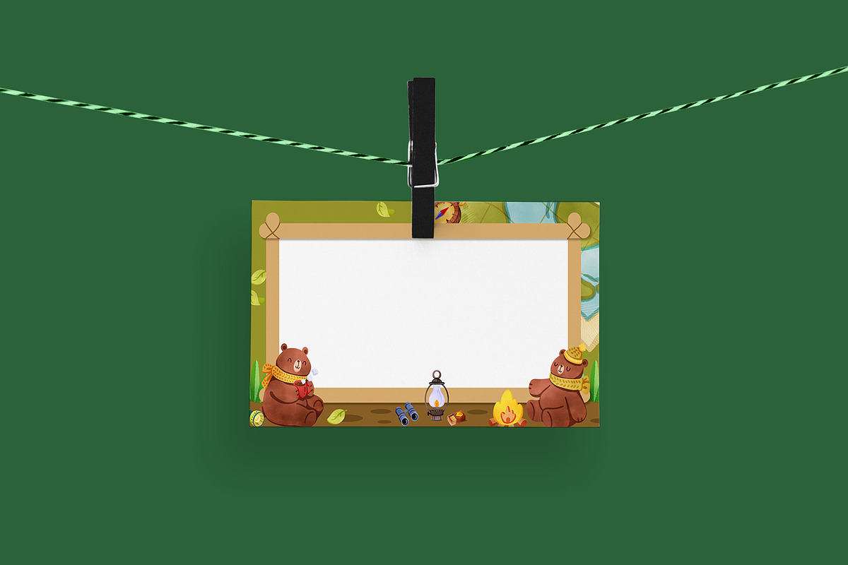 Cute Camping Vibe Watercolor, an Animal Illustration by CreativeValuation (Photo 14 of 16)