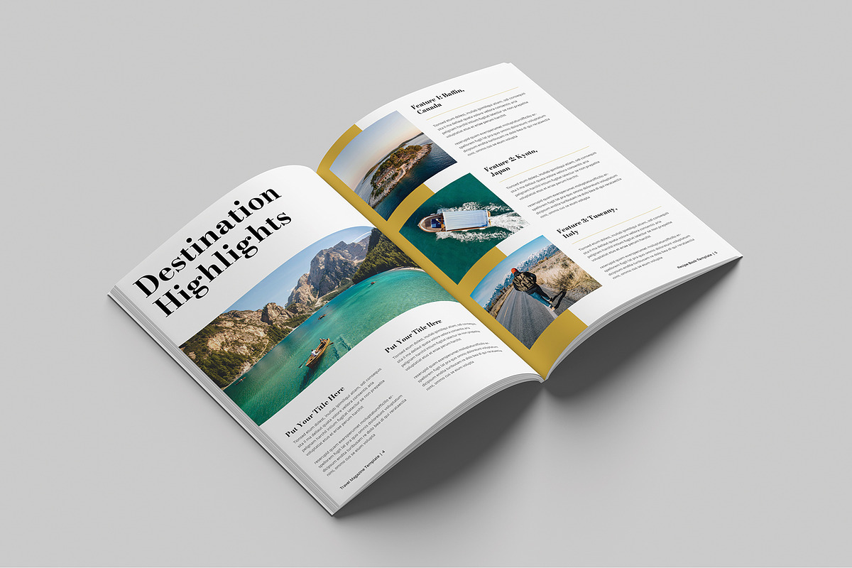 Travel Magazine Template, a Magazine Template by Cleffon_Graphic_Studio (Photo 3 of 11)