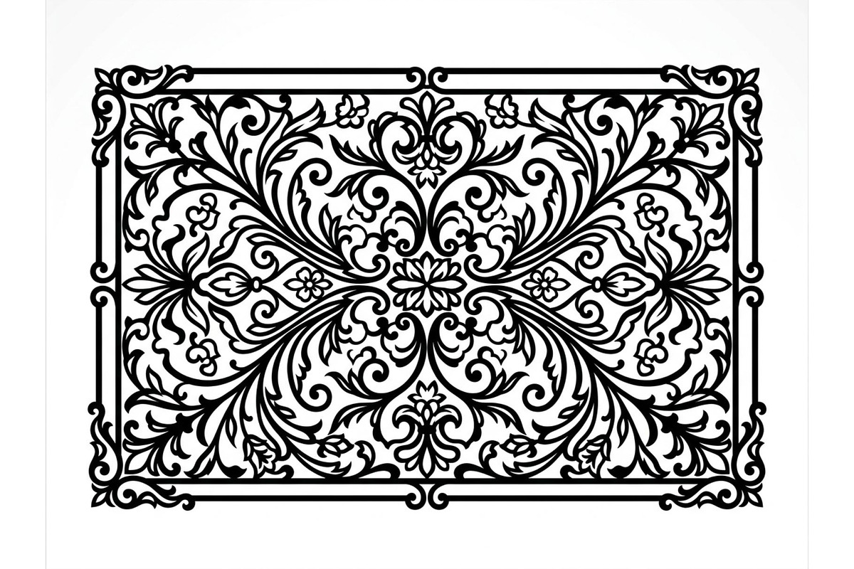 Vintage Floral Filigree Panel, an Object Graphic by Creativeshirt (Photo 2 of 3)