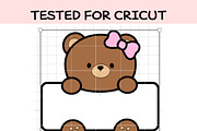 Cute Bear Car SVG | Kawaii Teddy Bea, an Illustration by TheHitShop (Thumbnail 4 of 7)