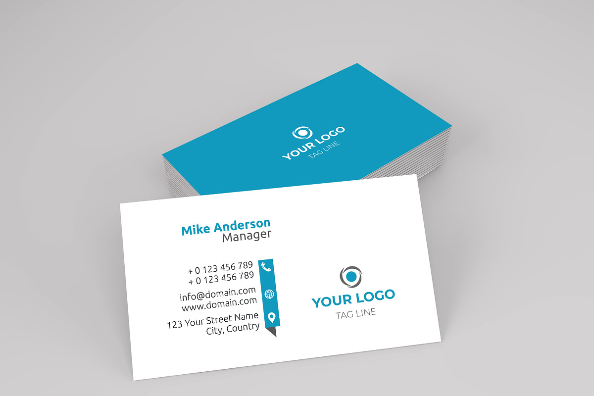 Minimal Modern Business Card, a Business Card Template by designSultan (Photo 2 of 3)