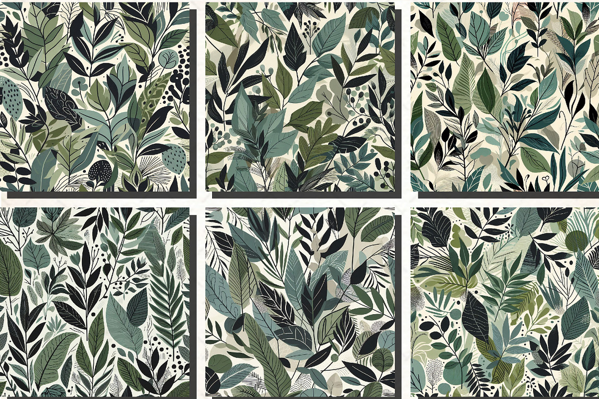 Bold Modern Botanical Pattern, a Background Graphic by DreamCafeArt (Photo 4 of 5)