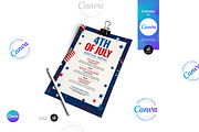4th Of July Menu Flyer, a Flyer Template by Aam360 (Thumbnail 3 of 3)