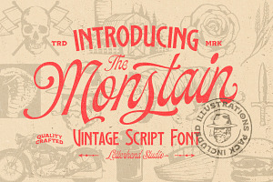 The Monstain - Vintage Script Font