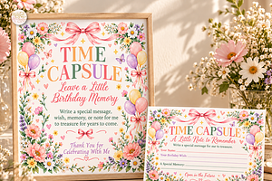 Birthday Time Capsule Sign Canva