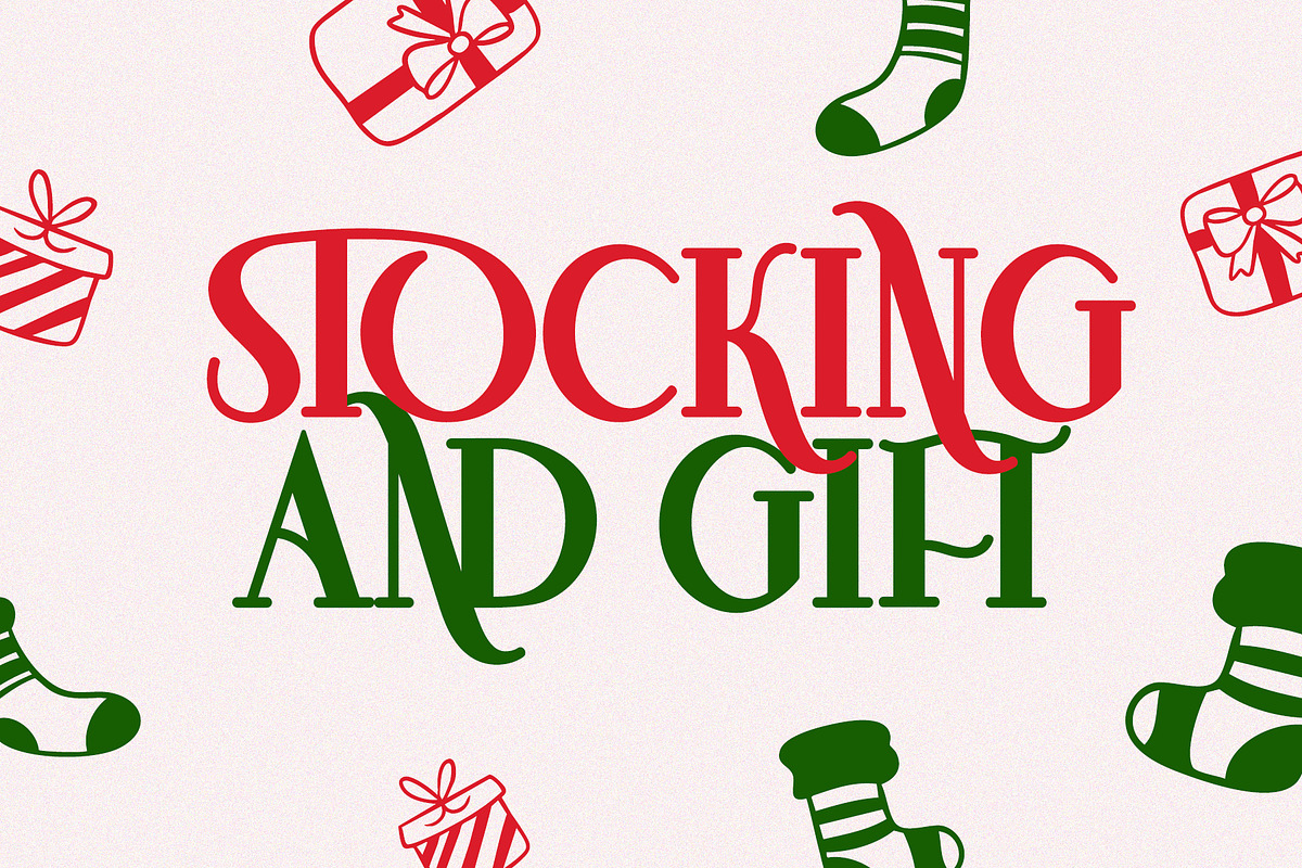 Awesome Christmas Display Serif Font, a Serif Font by Airotype (Photo 2 of 12)