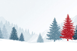 Minimalist winter landscape snow, a Holiday Photo by MistyDay