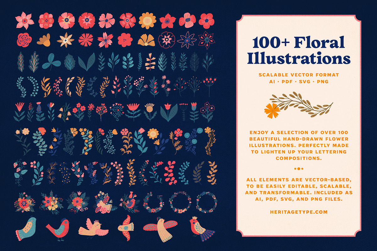 Modern Lettering Fonts Collection, a Script Font by Heritage Type Co. (Photo 4 of 21)