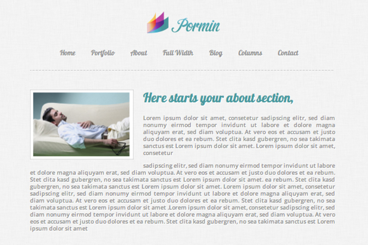 Pormin - Site Template, a Templates & Theme by Foos (Photo 2 of 4)