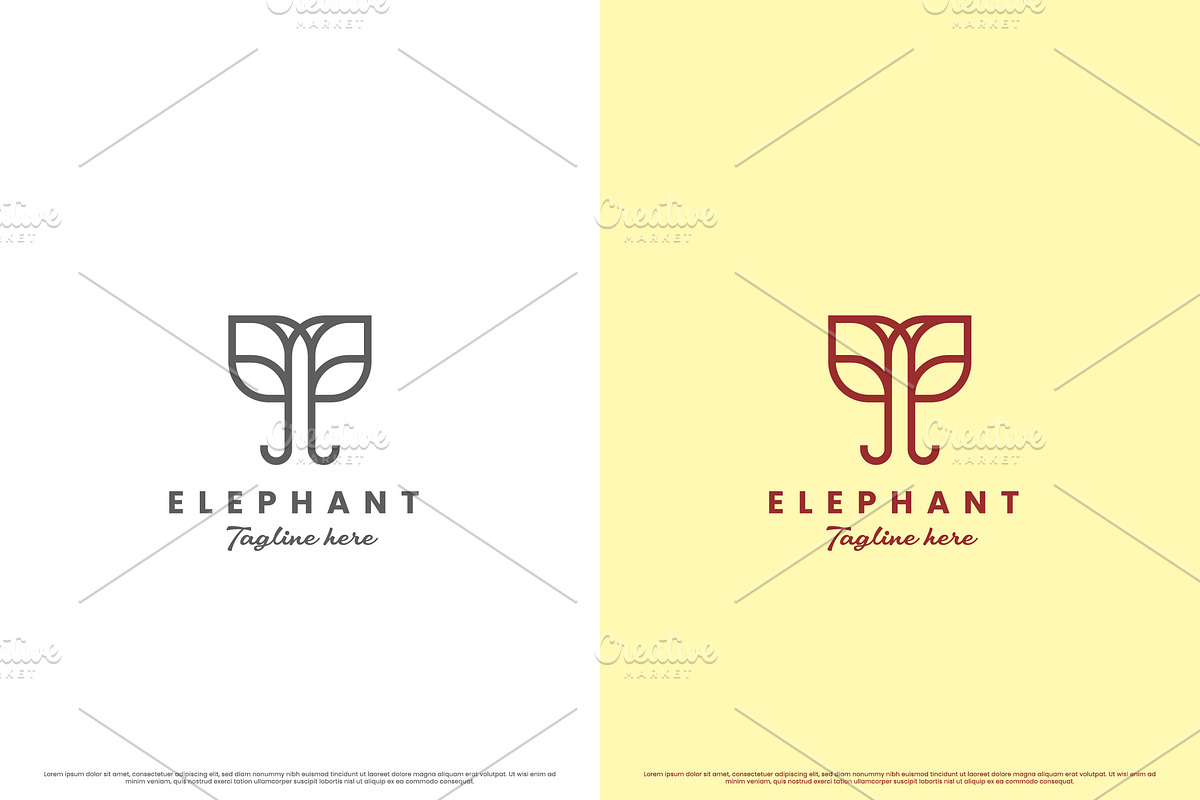Elephant Head Logo Design Icon, a Branding & Logo Template by Morvana Crew