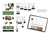 Coworking Website template, a Wireframe Template by helgascandinavus (Thumbnail 3 of 5)