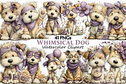 Whimsical Dog Clipart, an Illustration by Pixels.Craft (Thumbnail 1 of 5)