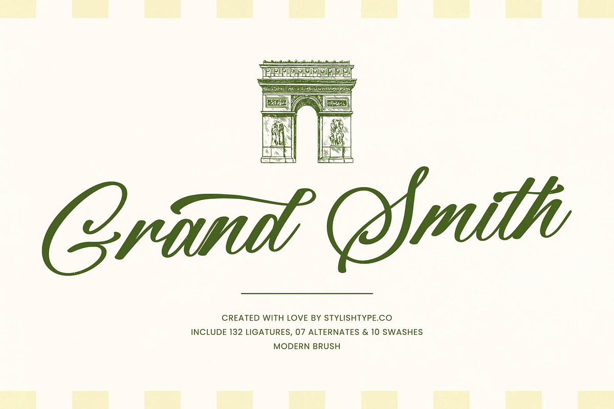 Grand Smith - Modern Brush Font, a Script Font by stylishtype.co (Photo 1 of 20)