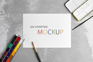 A4 Artwork mockup
