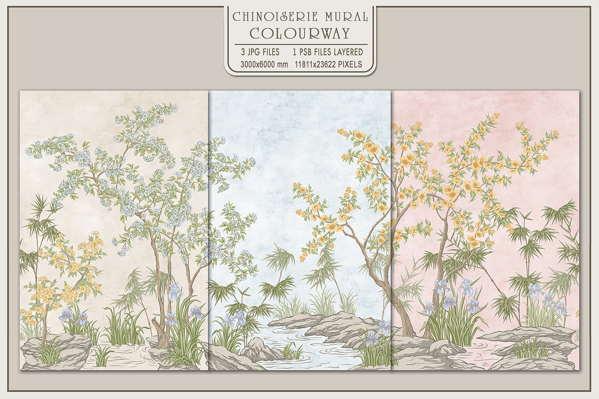 Fresco collection Chinoiserie, a Wallpaper Graphic by Natalia0307 (Photo 2 of 11)