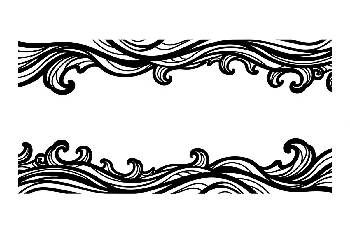 Vintage Wave Ornament Frame Bundle, an Illustration by Designer_Momina (Photo 49 of 51)