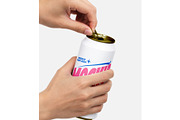 Realistic Beverage Can Mockup, an Advertising Mockup by Mockthethics. (Thumbnail 5 of 5)
